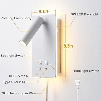 Lumiglow™ - Adjustable bedside LED light